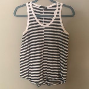 Black & White racer-back tank